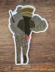 TURKEY HUNTER Sticker Decal hunting gobblers 3 1/2"x5" glossy weather proof