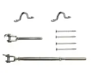 Wire Balustrade Kit DIY Jaw/Swage Fork Turnbuckle Stainless Steel - per ea.