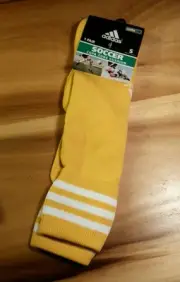 Adidas Yellow Climalite Socks Small 1 Pair NWT Soccer Football Baseball Softball