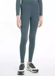 LeMieux Young Rider Orla Pull On Tights - Petrol