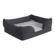 Flash Furniture Orthopedic 25" x 20" Fabric and Memory Foam Dog Bed in Gray