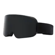 Bosheng Ski Goggles, Cylindrical Anti-fogging Snow Goggles, Uv Protective Ski Goggles For Men And Women,1769 Black frame full grey film