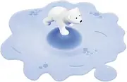[Lurch] 210832 My Lid Beach Arctic Summer Polar Bear Glass Cover Made of BPA-Free Premium Platinum Silicone Diameter 10.5 cm