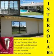Mirror Reflecive Tint Silver 15% 36"x 12' Window Film Tint/ One Way Intersolar®