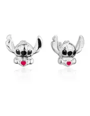 [Couture Kingdom] Disney Lilo and Stitch Love Heart Stud Earrings in Silver