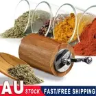 Mannual Salt & Pepper Grinder Set Wooden Shaker Manual Wooden Spice Mill NEW
