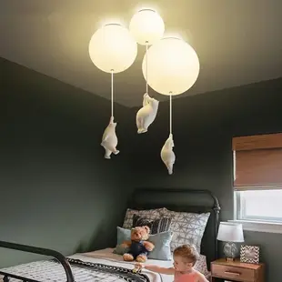 H&R安室家 23cm氣球熊熊造型燈/吊燈/吸頂燈ZA0246