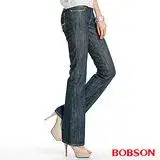 BOBSON 植絨貼合布保暖小喇叭牛仔褲(9058-52)