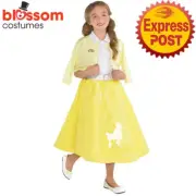 CK2411 Girls Grease Sandy Summer Nights Dress Up Costume School 50s Book Week