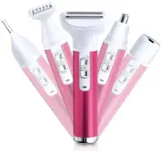 5-in-1 electric safety shaver for women, lady waterproof and painless cordles...