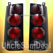FOR 03-08 CHEVY EXPRESS SAVANA RED CLEAR BLACK TAIL LIGHT 2 BULBS SOCKET VERSION (for: Chevrolet)