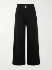 [MOTHER OF PEARL] MOTHER OF PEARL - High-rise Boyfriend Jeans - Black - UK 14 UK 14 Black