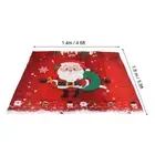 Christmas Tablecloth Chair Cover Decoration 4 Chair Cover 1 Tablecloth Red Santa