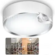 PIR Motion Sensor Led Ceiling Light Round Panel Down Lights For Corridor Balcony