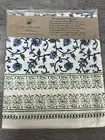 New W Tag Saffron Marigold Cotton Block Printed Tablecloth 108” X 70”