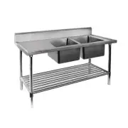 Modular Systems Double Right Sink Bench With Pot Undershelf DSB7-1800R/A