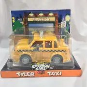 The Chevron Cars Tyler Taxi 1997 New In Package Toy Vehicle Push Go