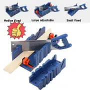 Mitre Saw Box Woodworking Clamping Hand Mitre Box with 45° 90° Angle Slot Types