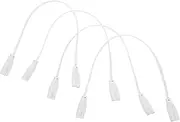4pcs LED Light Extension Cords for Flexible Connection Wire with Socket Design Material for Homes Offices Malls
