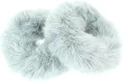 PLAFOPE Elastic Hair Bands Fuzzy Ponytail Holder Fashionable Hair Rings for Women