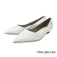 在飛比找momo購物網優惠-【TINO BELLINI 貝里尼】巴西進口菱格紋尖頭低跟鞋