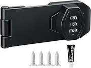 [Generic] Keyless Cabinet Door Lock, Keyless Combination Lock, Keyless Cabinet Lock, Drawer Cabinet Lock - 3 Digit Combination Lock for Home, Cer