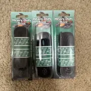 3 pairs Thick Heavy duty Round Hiking Work Boot Shoe laces Black- NEW
