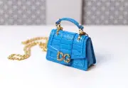 Dolce & Gabbana Runway Blue Amore DG Heart MICRO Crossbody Purse Bag RRP $1,895
