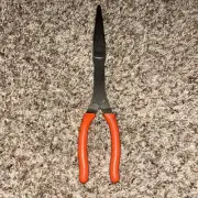 Snap On Tools NEW 911ACF 11" Long Needle Nose Pliers Orange Soft Grip
