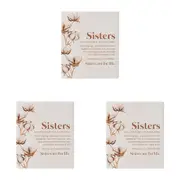 3x Splosh Home Sweet Home Ceramic Sisters Verse Plaque Tabletop Decor 14cm
