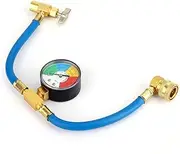 Artudatech Auto Car Air Conditioning AC R134A Refrigerant Recharge Measuring Hose w/Gauge