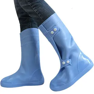 雨鞋套 高筒防水鞋套 一體成型加厚耐磨成人防雨鞋套 戶外男女雨鞋