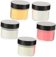 VILLFUL Glowing Pigment Powder 5pcs Kit for Epoxy Resin Nail Art Lip Gloss DIY Candle Soap Crafting 200 Mesh