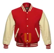 Varsity Bomber Letterman High Quality Wool & Real Cowhide Leather Sleeves Jacket