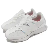 在飛比找PChome24h購物優惠-New Balance 童鞋 327 寬楦 白 藍 中童 小