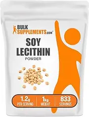 BulkSupplements.com Soy Lecithin Powder - Lecithin Supplement, Lecithin 1200mg, Lecithin Powder - Lecithin Powder Food Grade, Soy Lecithin Granules - 1200mg per Serving, 5kg (11 lbs)