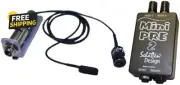 BJ-02M Banjo Pickup W/Microphone and Mini-Pre 2 Dual Channel Preamp