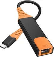HARIBOL USB C to Ethernet Adapter, USB C to RJ45 Thunderbolt 3/Type-C Gigabit Ethernet LAN Network Adapter, Compatible for MacBook Pro 2020/2019/2018/2017, MacBook Air, Dell XPS and More