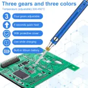 Electric Soldering Iron Kit Cordless Adjustable Temperature Solder Welding Tool☥