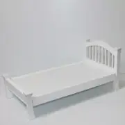 American Girl Isabel's Bed & Floral Dream Bedding Set White Wooden Bedframe Only
