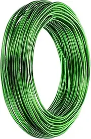 uxcell 3.5mm Bonsai Training Wire, 1 Roll Floral Wire Stems Anodized Aluminum Tree Wire 95.1 Feet for Gardening Branch Fixing, Green