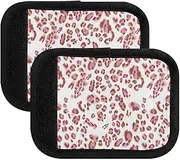 [ODAWA] Abstract Leopard Print Luggage Handle Wraps Bag Handle Wrap for Suitcase Shopping Bag, 4 Pack