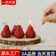 批發草莓香薰蠟燭大豆蠟伴手禮candle創意香氛擺件手工造型蠟燭