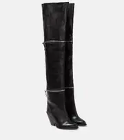 [Isabel Marant] Isabel Marant Lelodie leather over the knee boots UK 2 black