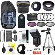 Canon EOS Rebel T7I/800D DSLR CAMERA EVERYTHING YOU NEED HD PRO ACCESSORY KIT