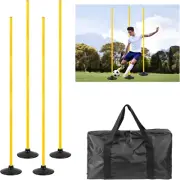 5 FT Agility Training Poles for Soccer/Dog/Horse,Adjustable Football Basketball