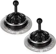 2pcs Milk Frother Parts for Nespresso, Stainless Steel ABS Material Milk Frother Replacement Whisk Compatible with Nespresso Aeroccino 3 4 Plus