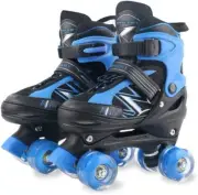 Kids Roller Skates for Boys Girls Kids Toddler Beginners, Adjustable 4 Sizes Qua