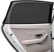 Car Window Shade, Super Stretchy Mesh Car Sun Shade Mosquito Net Curtains for Rear Side Window, Block 97% Harmful UV