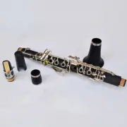 Nickel Plated Clarinet Eb Tenor Clarinet Hard Rubber Body Material eb